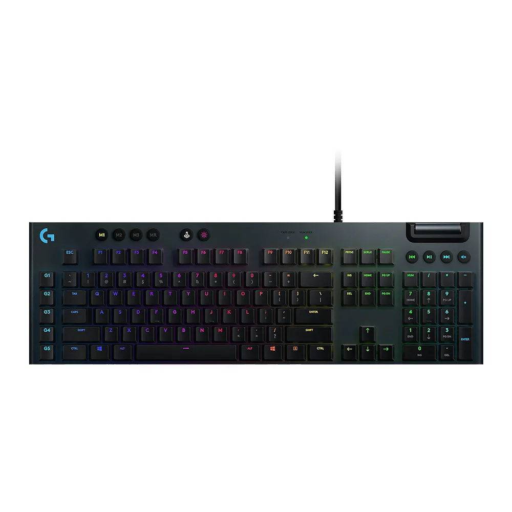 Logitech Light Sync RGB Mechanical Gaming Keyboard, Clicky, G813, 920-009098