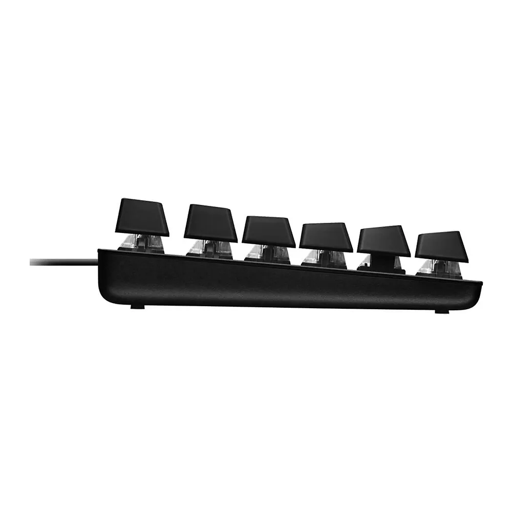 Close-up design of logitech mechanical gaming keyboard, black, g413se, 920-010439