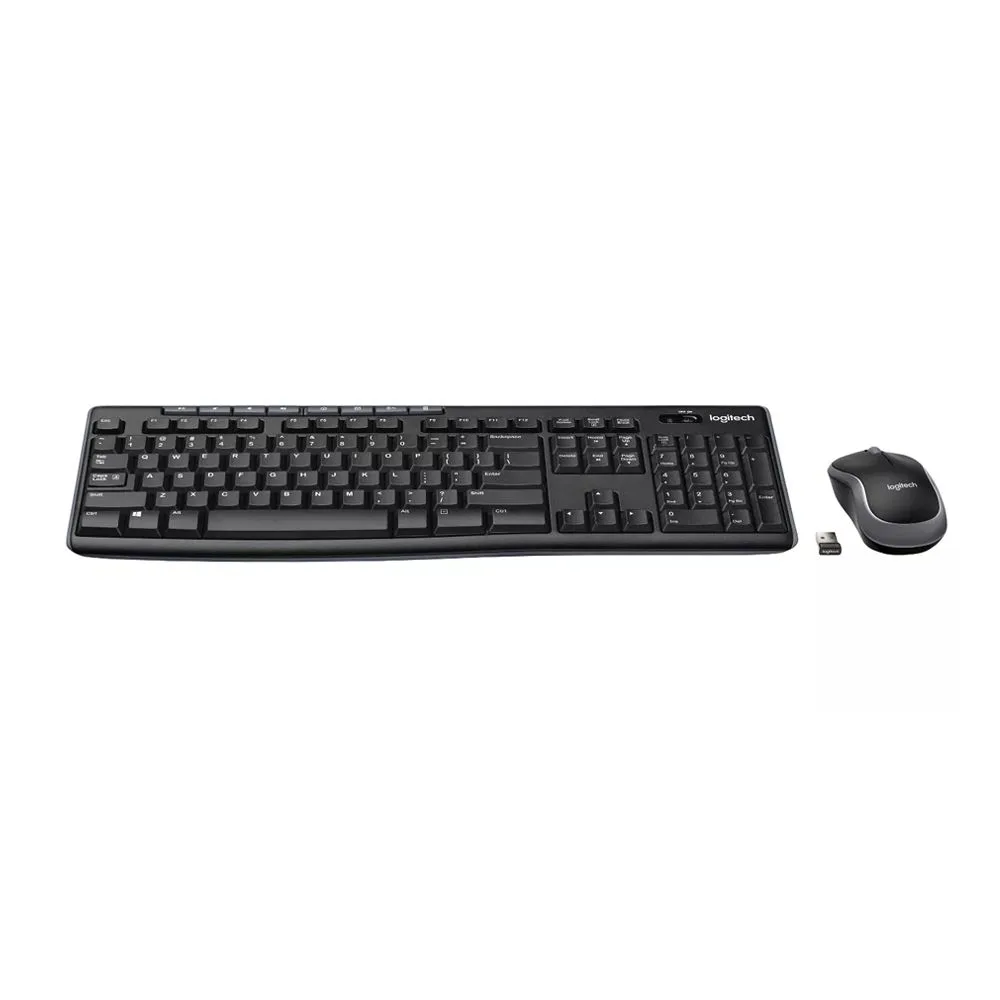 Logitech MK270R Wireless Combo Keyboard + Mouse, Black