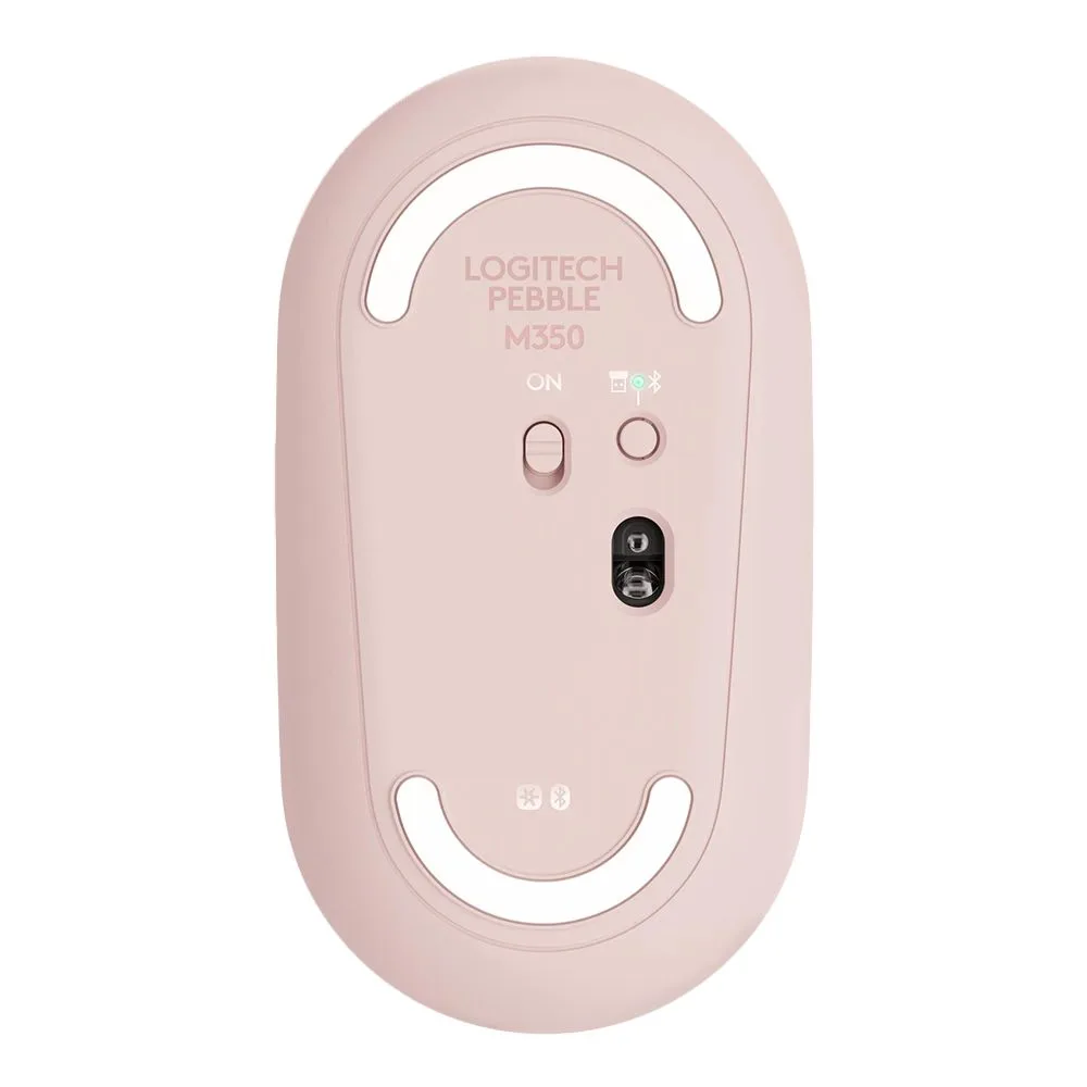 Comfortable casual logitech pebble wireless mouse, pink, m350