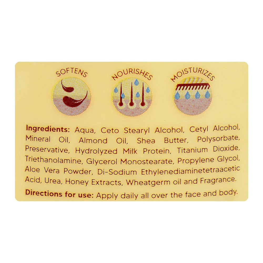 Comfortable casual luvvel honey & almonds body lotion, 200ml