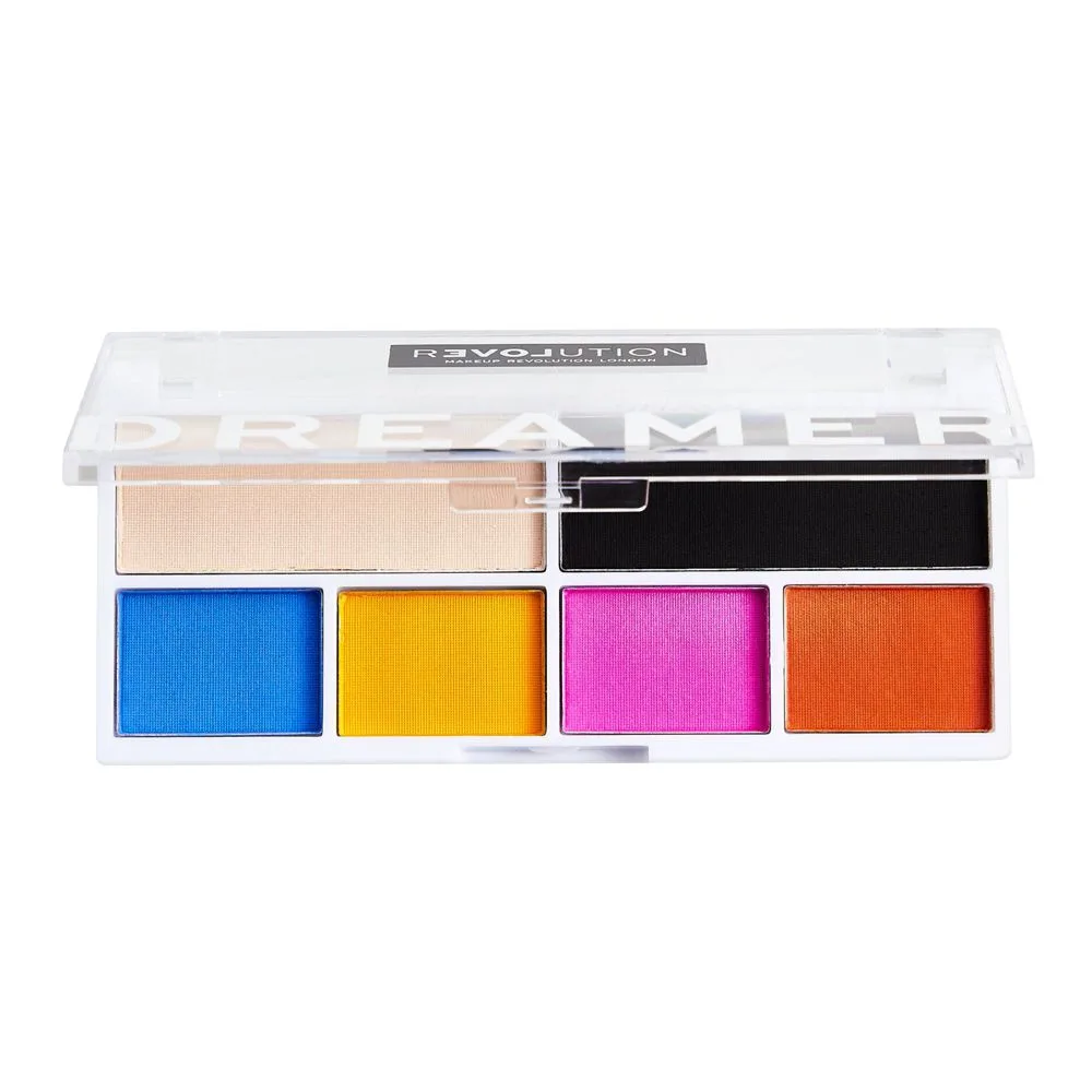 Comfortable casual makeup revolution dreamer eye shadow palette, 6-pack