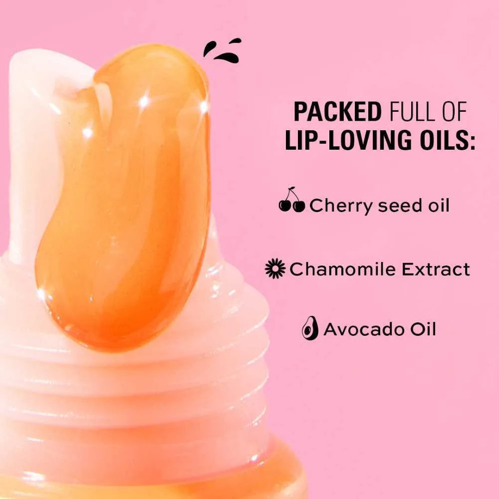 Premium everyday wear makeup revolution juicy peptide lip balm, guava rum punch coral, 8ml