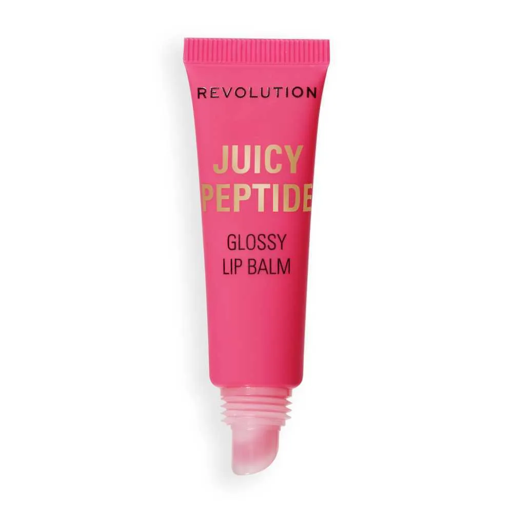 Lifestyle product image of makeup revolution juicy peptide lip balm, guava rum punch coral, 8ml