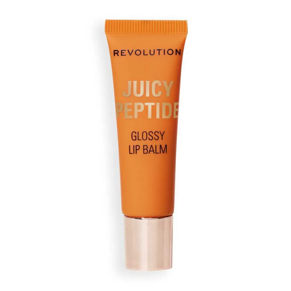 Makeup Revolution Juicy Peptide Lip Balm, Peach Bellini Orange, 8ml