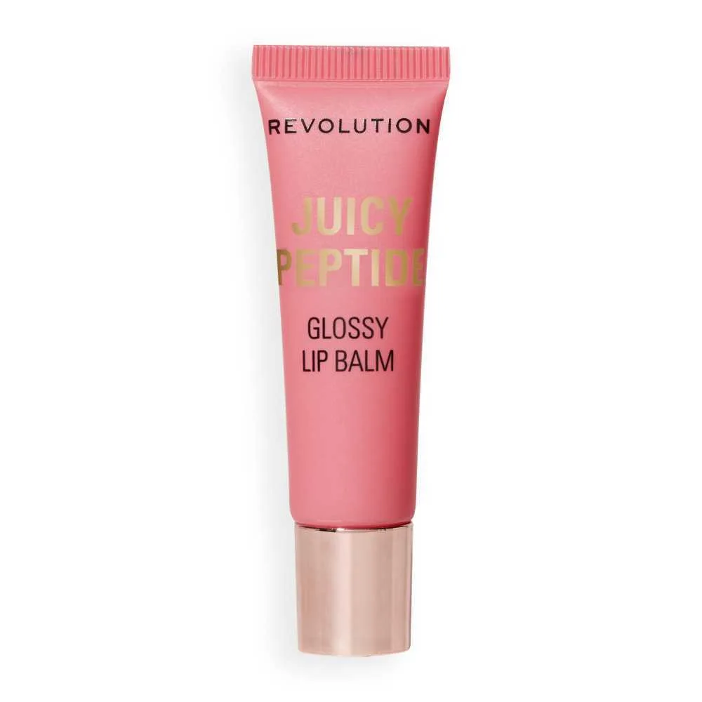 Makeup Revolution Juicy Peptide Lip Balm, Shimmer Mai Tai Pink, 8ml