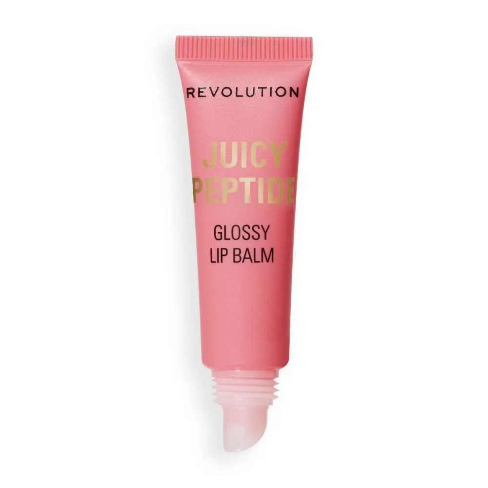 Comfortable casual makeup revolution juicy peptide lip balm, shimmer mai tai pink, 8ml