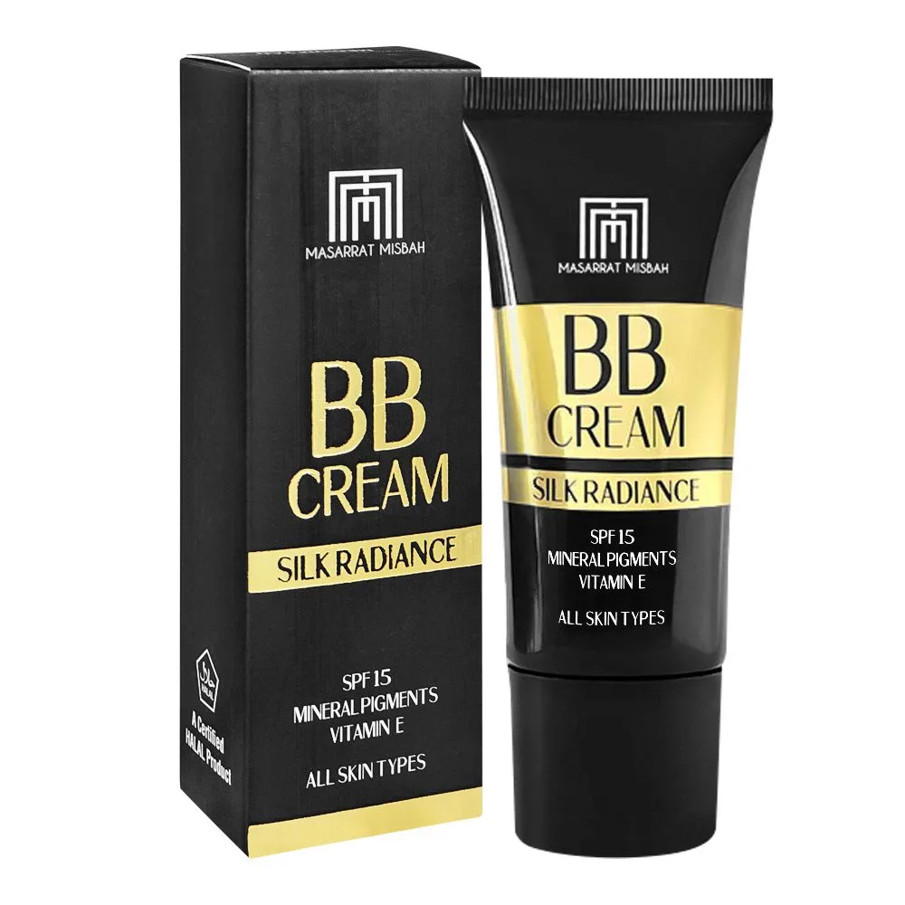 Masarrat Misbah Silk Radiance BB Cream Medium, SPF 15, Vitamin E, 30ml