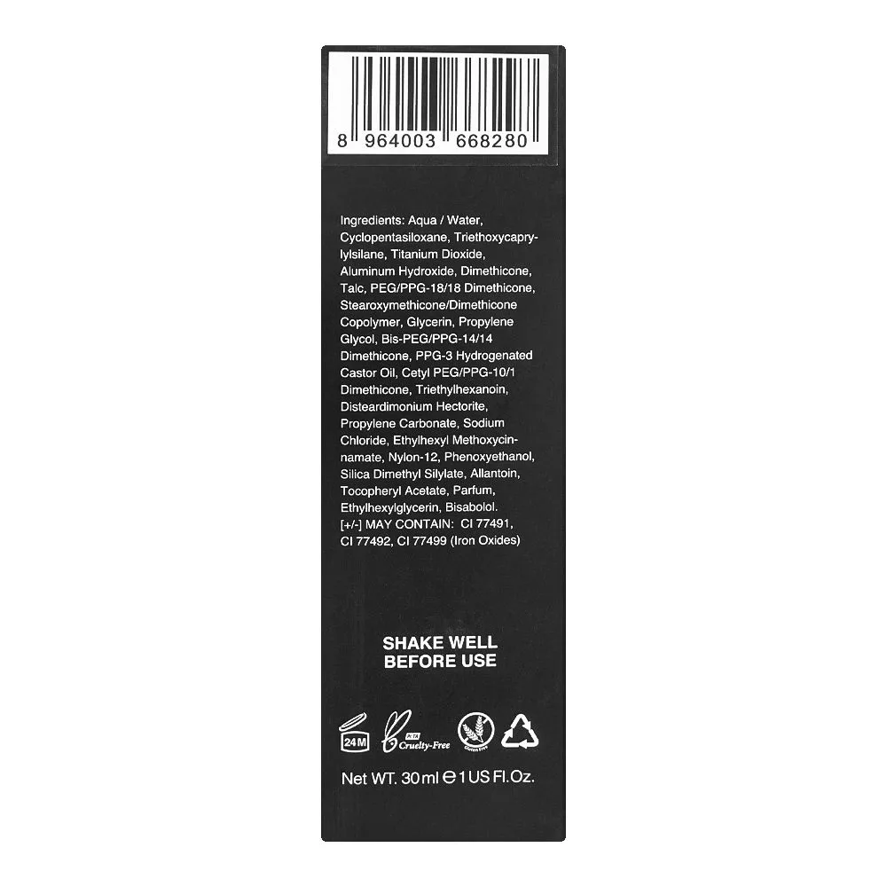 Side view of masarrat misbah silk radiance bb cream medium, spf 15, vitamin e, 30ml