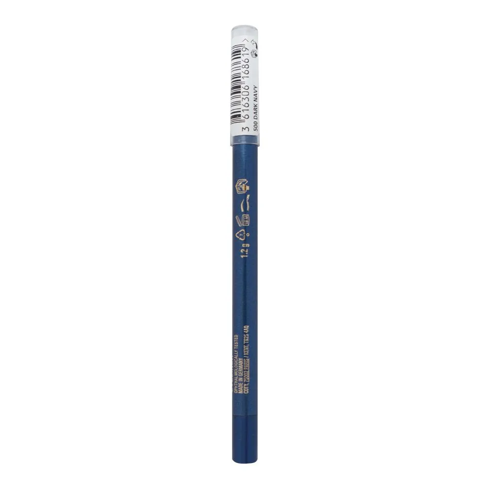 Side view of max factor masterpiece wow eyeliner, waterproof, 500 dark navy, 1.2g