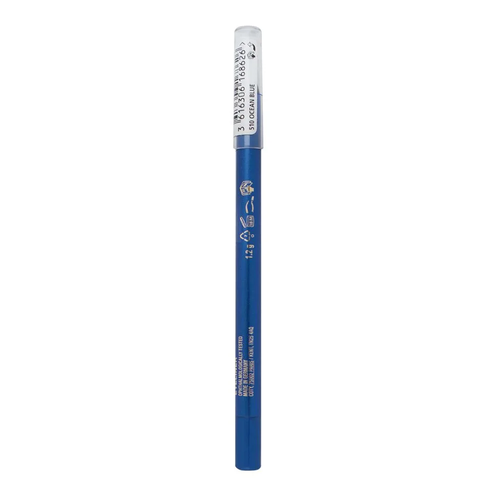 Side view of max factor masterpiece wow eyeliner, waterproof, 510 ocean blue, 1.2g