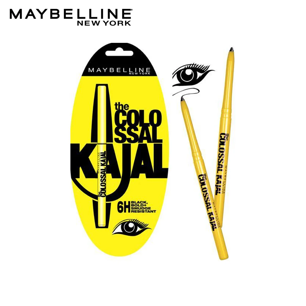 Comfortable casual maybelline new york colossal kajal