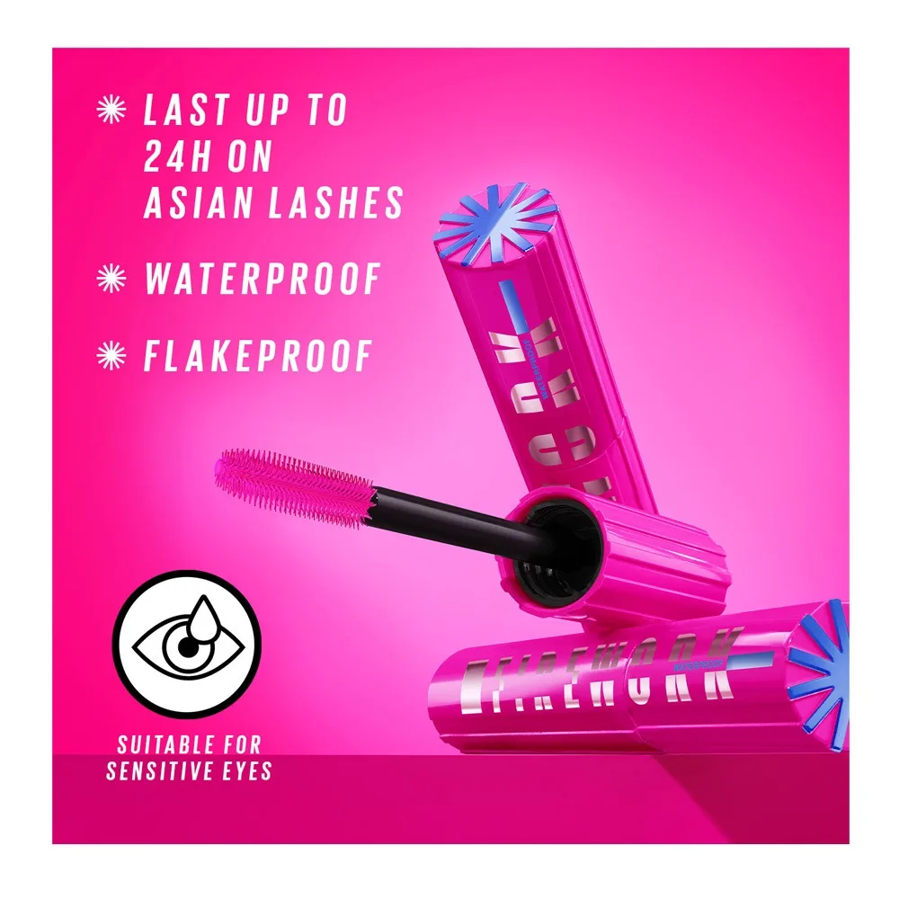 Maybelline New York Lash Sensational Firework Waterproof Mascara - A Bold, Lasting look, 24H Wear, 8.75ml, Very Black