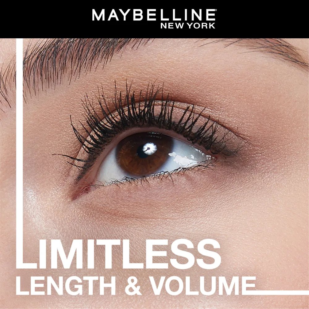 Close-up design of maybelline new york lash sensational sky high waterproof mascara, 02, very black, 6ml