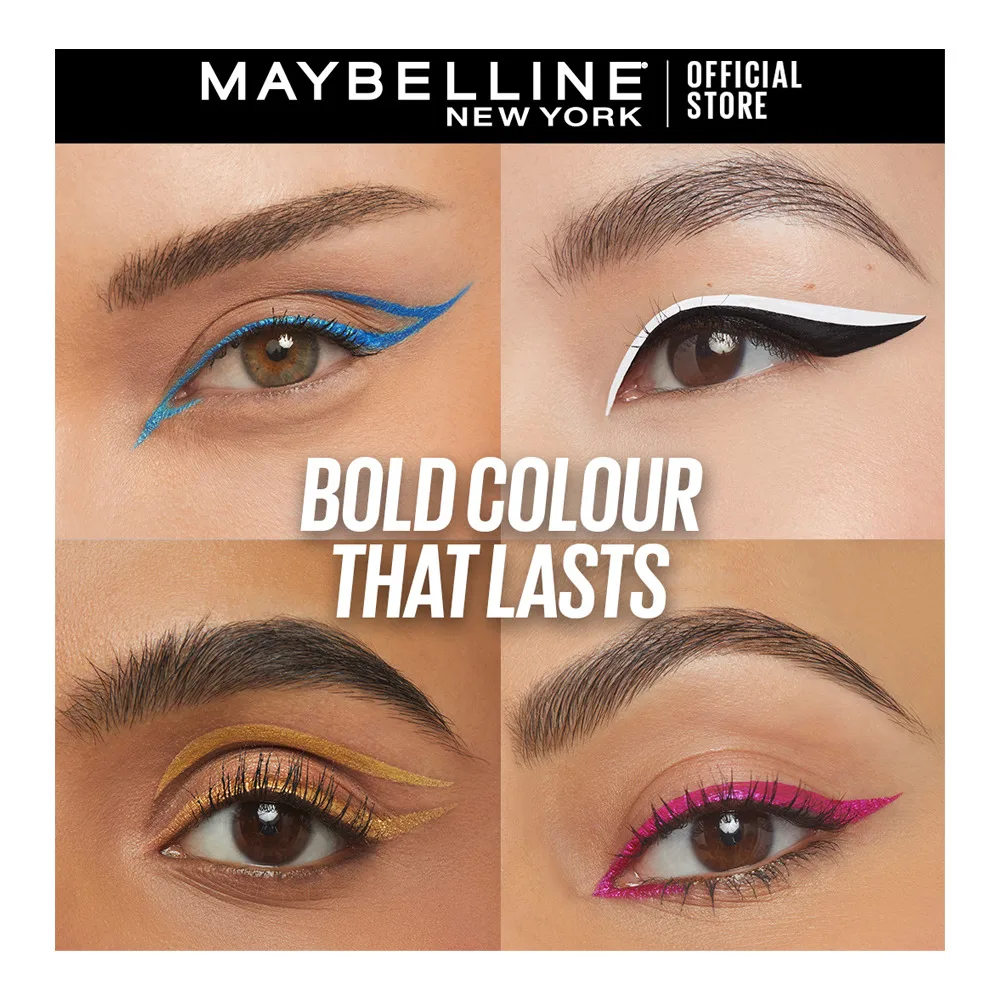 Comfortable casual maybelline tattoo play liquid eyeliner, waterproof, 2.1ml, switch-metallic blue