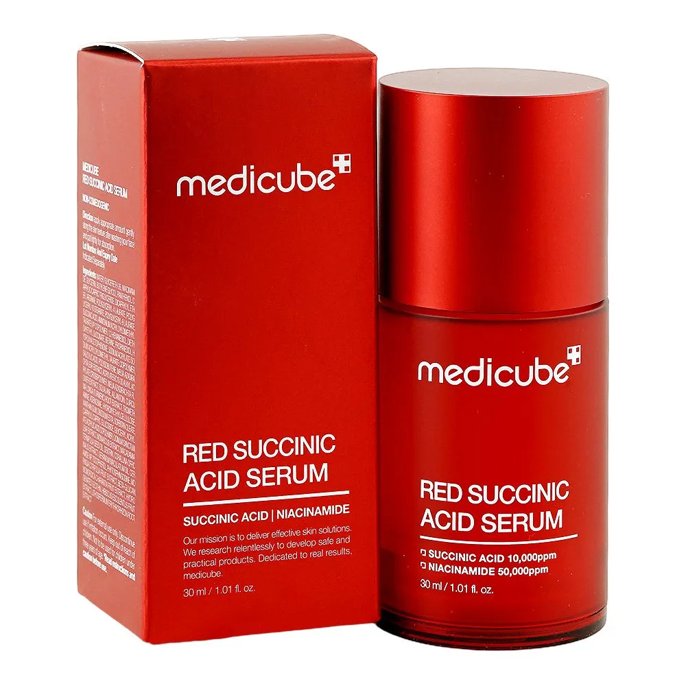 Medicube Red Succinic Acid Serum, Succinic Acid, Niacinamide, For Acne-Prone Skin, 30ml