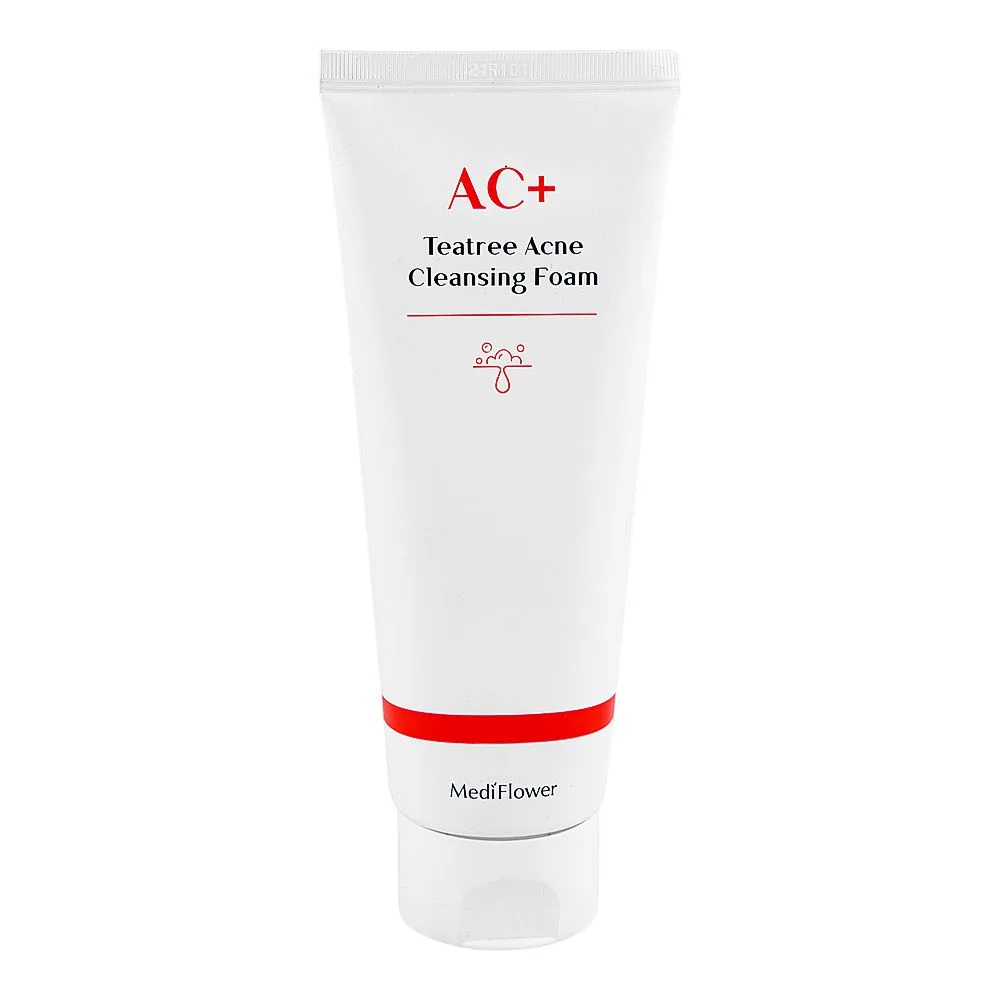 Mediflower AC + Tea Tree Acne Cleansing Foam, For Sensitive Skin, 150ml