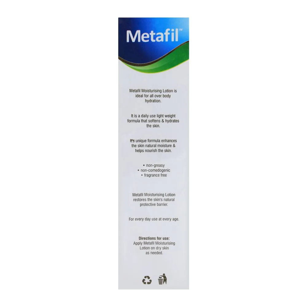 Comfortable casual metafil moisturising lotion for all skin types 150ml