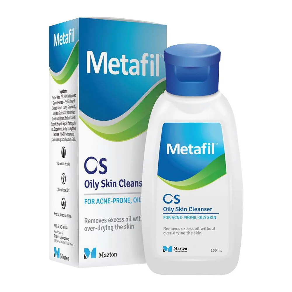 Metafil OS Oily Skin Cleanser, For Acne-Prone and Oily Skin, 100ml