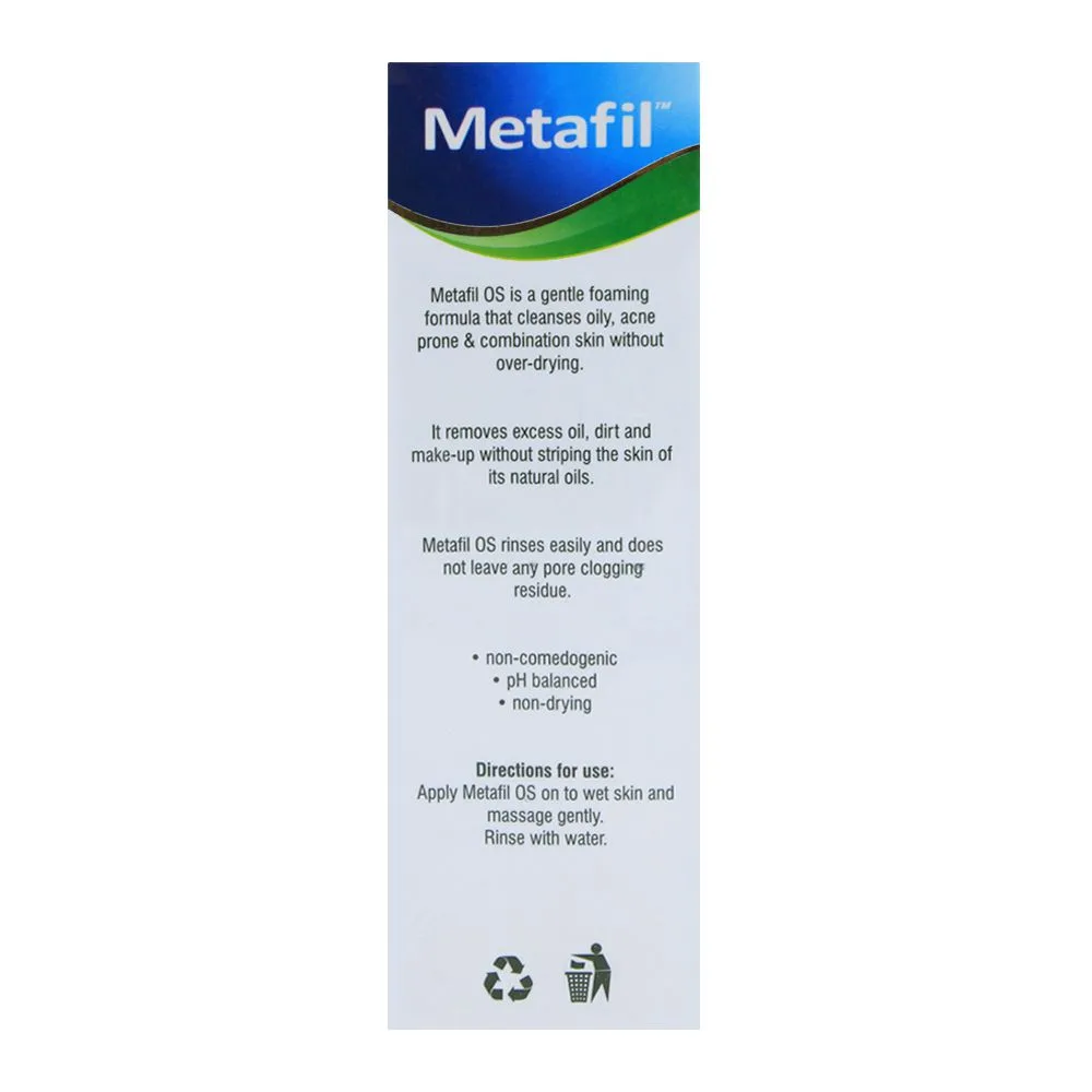 Comfortable casual metafil os oily skin cleanser, for acne-prone and oily skin, 100ml