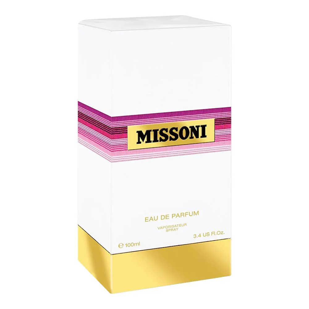 Side view of missoni missoni, eau de parfum, for women, 100ml
