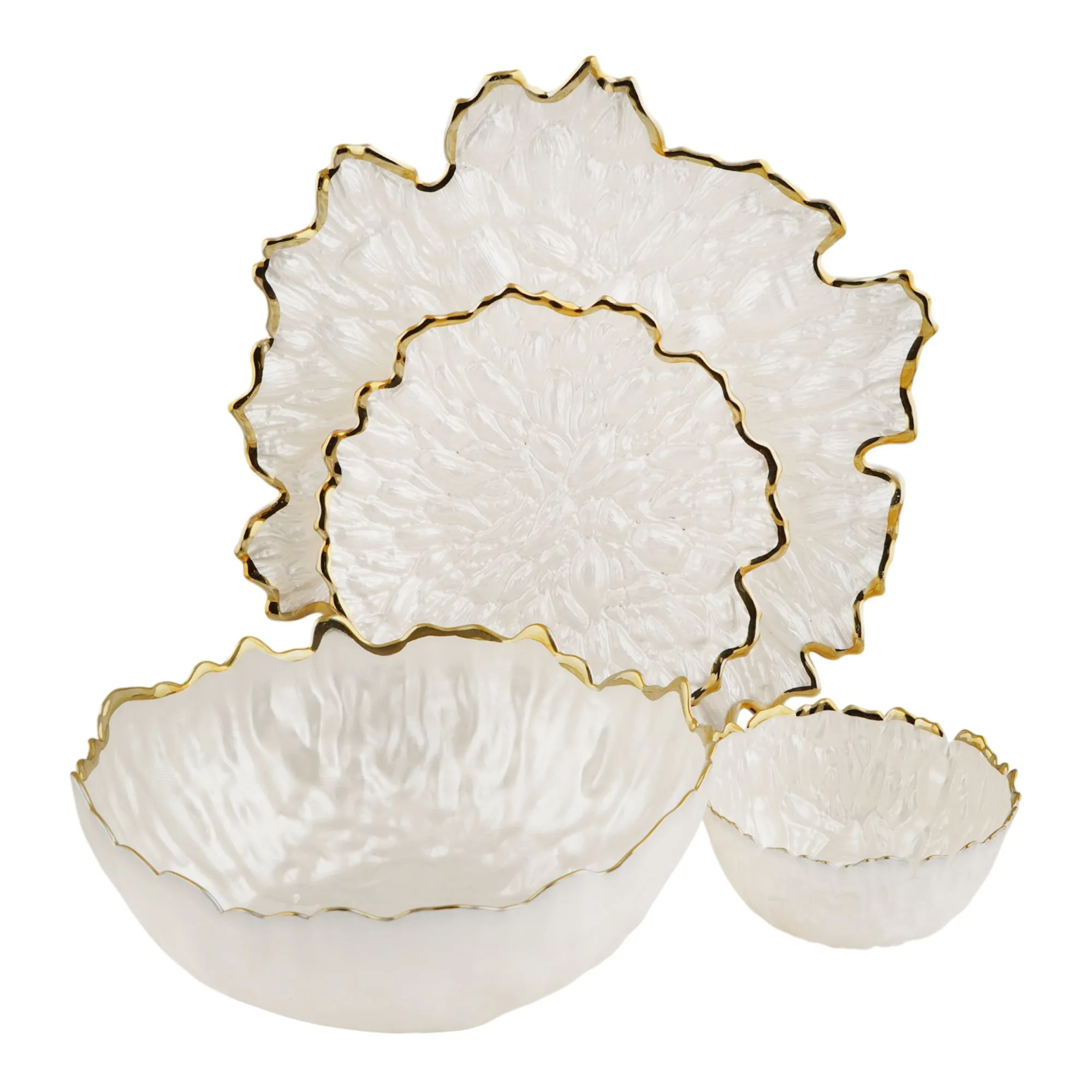 More & More Cake & Fruit Set, White, CF-01, 4-Pack