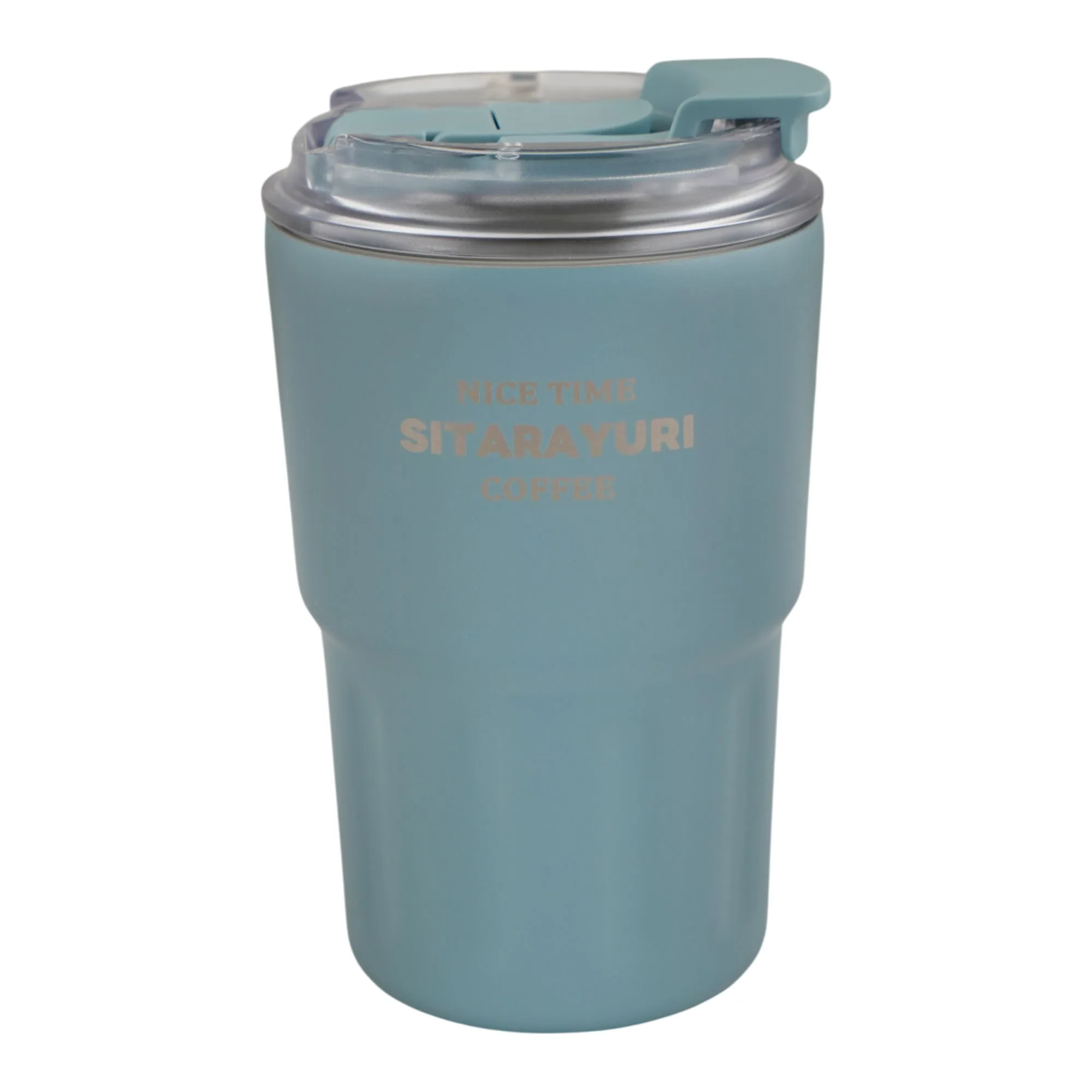 More & More Stainless Steel Coffee Mug, Blue, 360ml, ZF-026