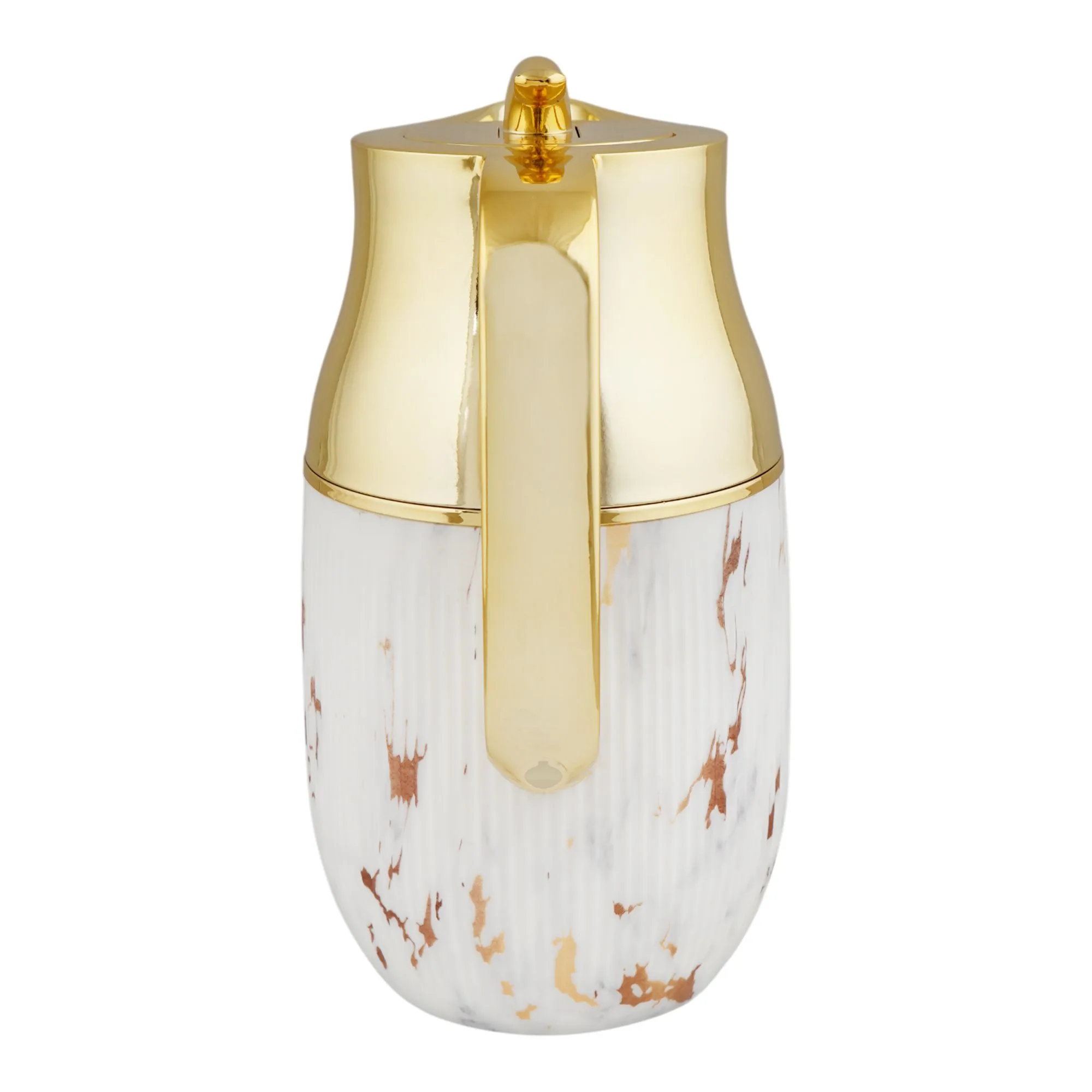 Comfortable casual more & more thermos, white, 1 liter, ym-09
