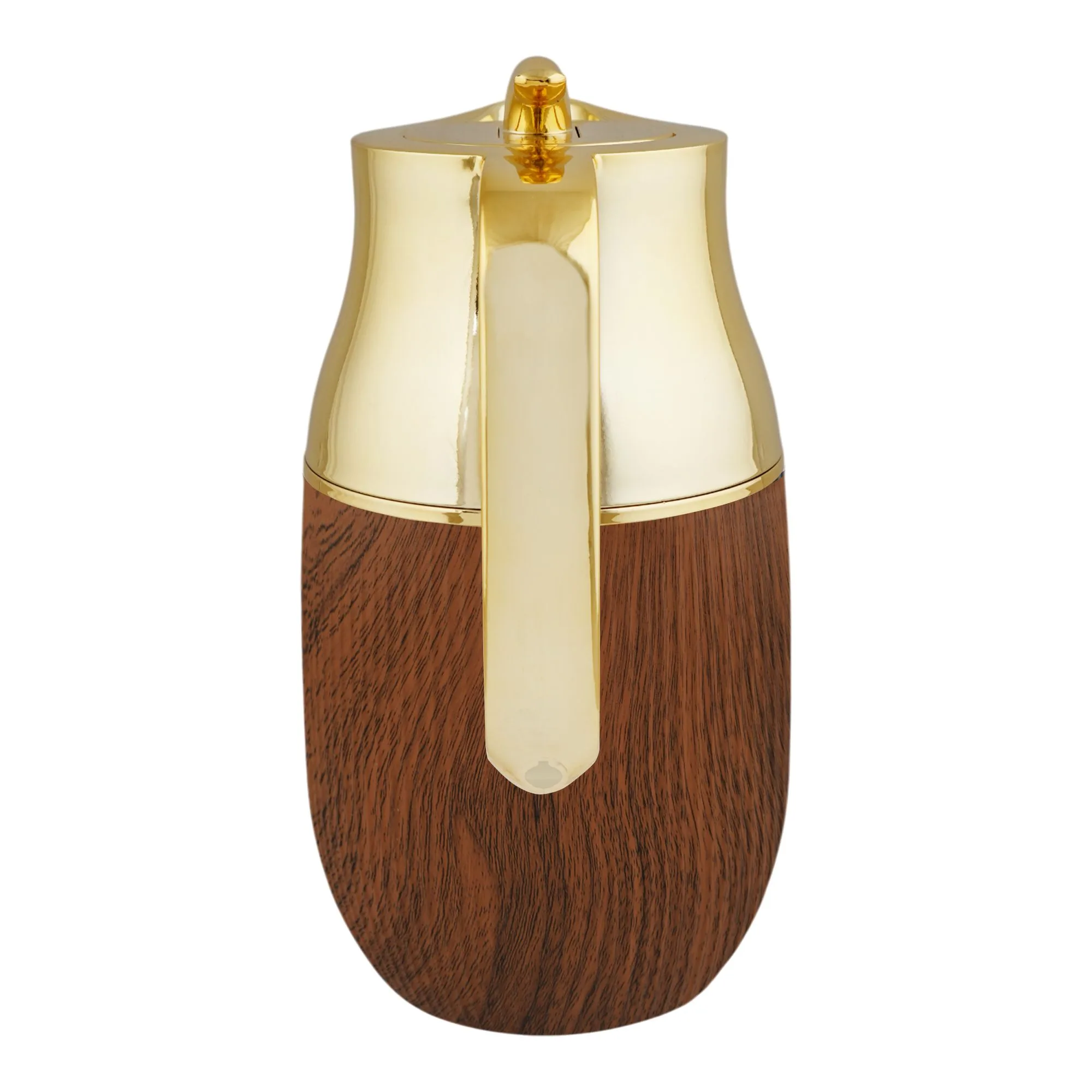Comfortable casual more & more thermos, wood, 1 liter, ym-09