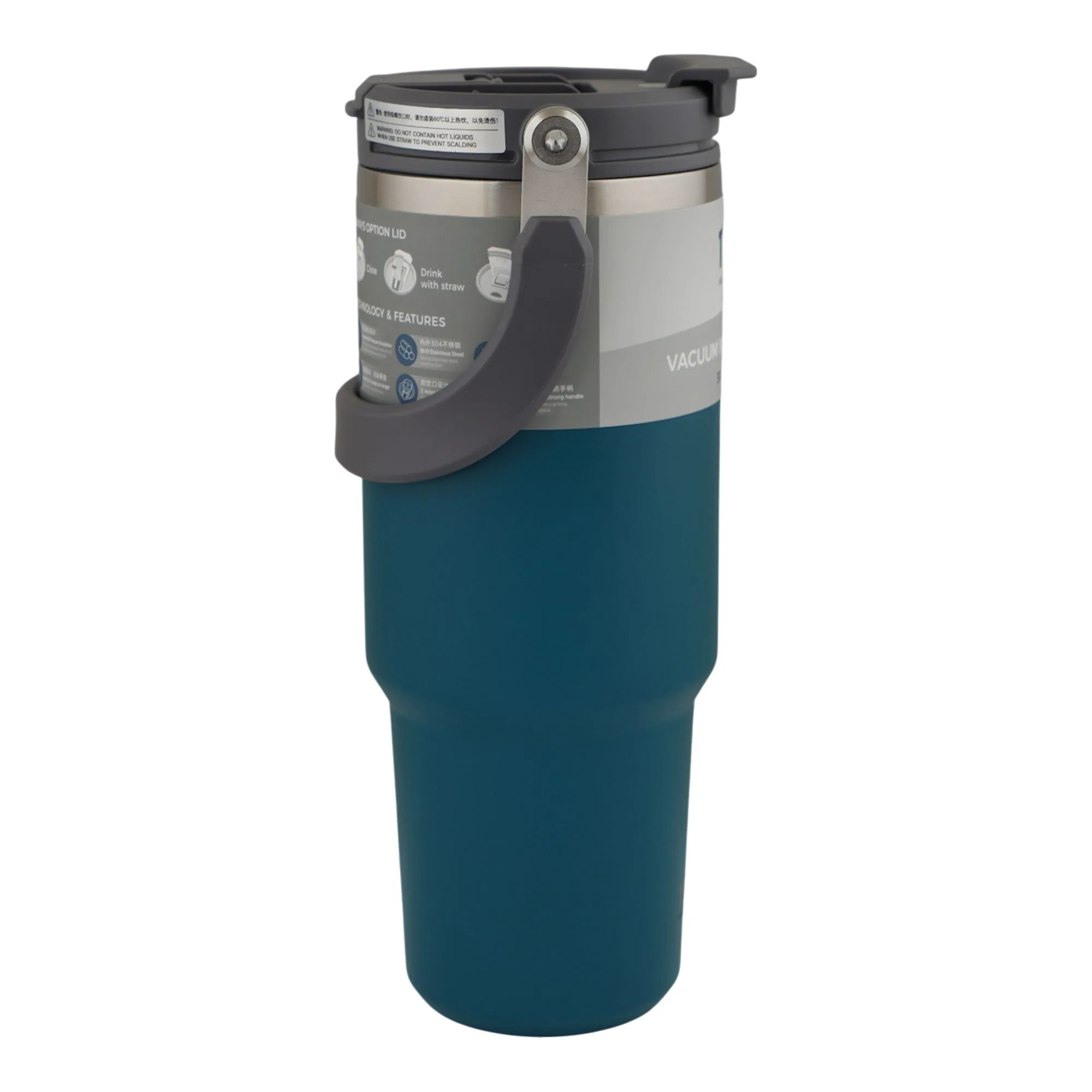 Side view of more & more tumbler, blue, 1200ml, ts-8830
