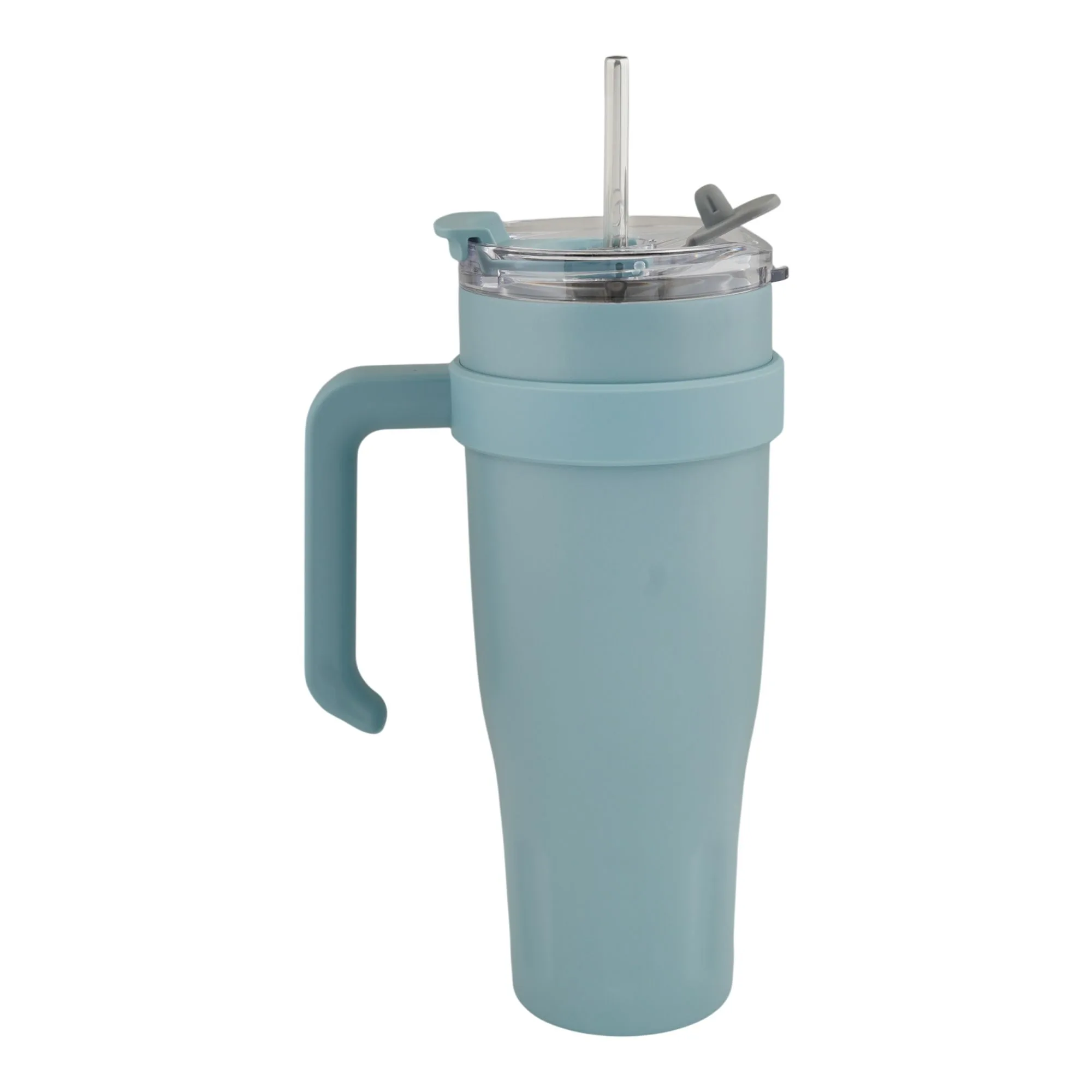 Side view of more & more tumbler, blue, 1200ml, zf-007