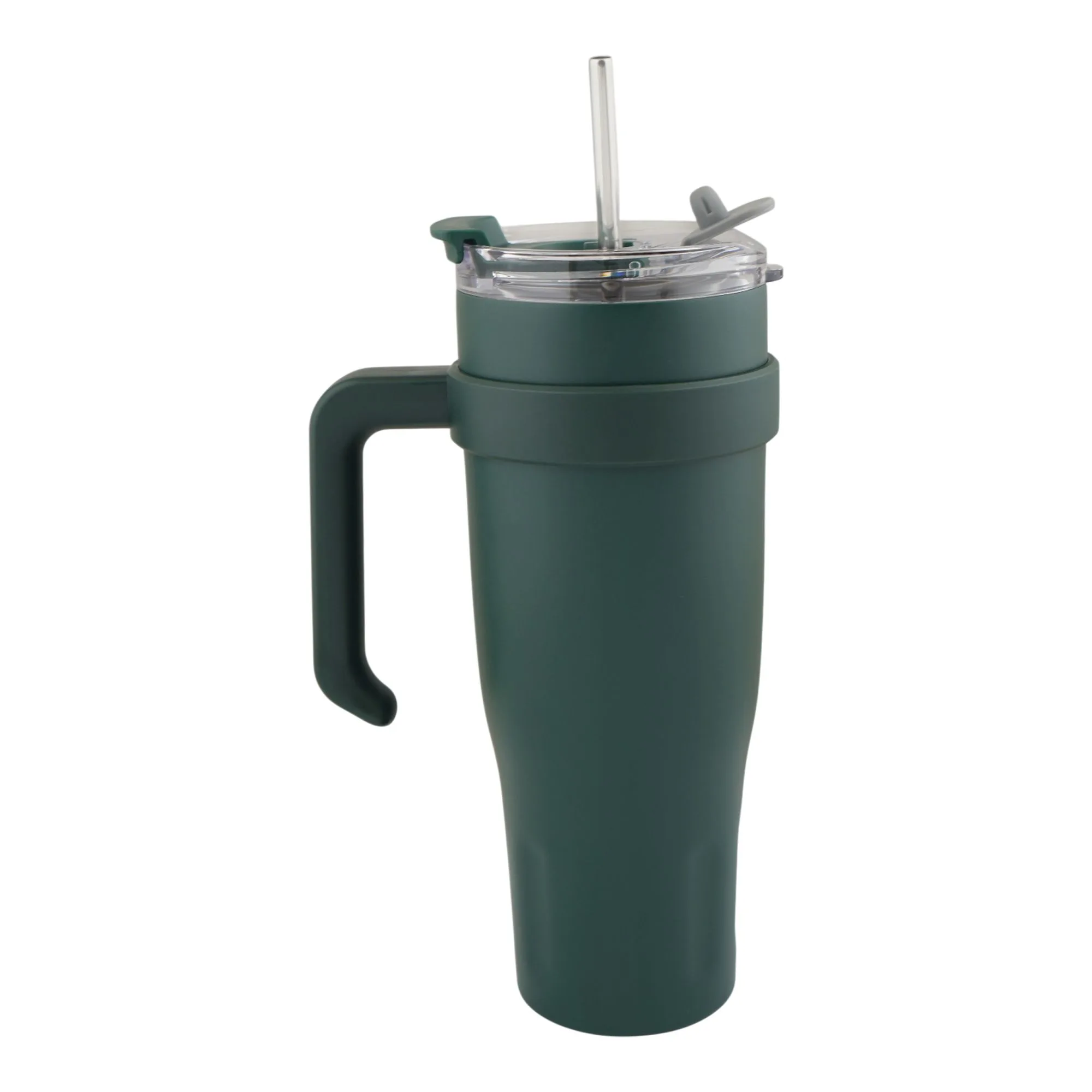 Side view of more & more tumbler, green, 1200ml, zf-007