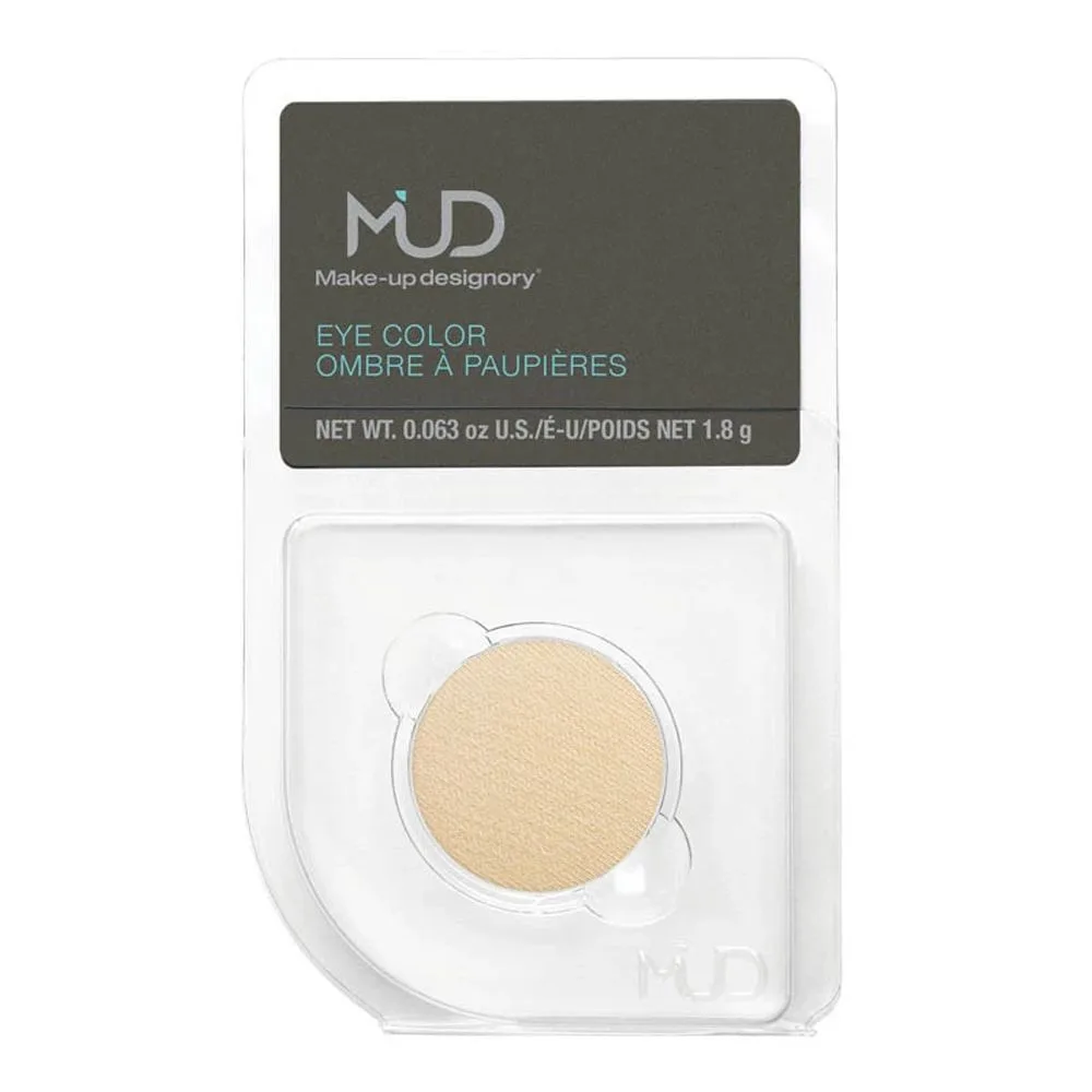 Side view of mud makeup designory eye color refill, honeysuckle