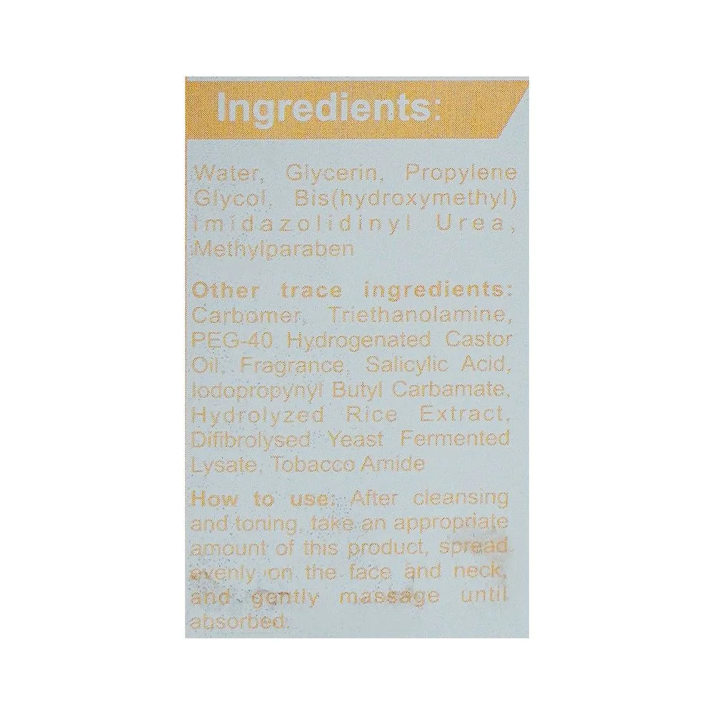 Close-up design of muicin rice fairer & flawless skin serum, for fairer & flawless skin, 30ml