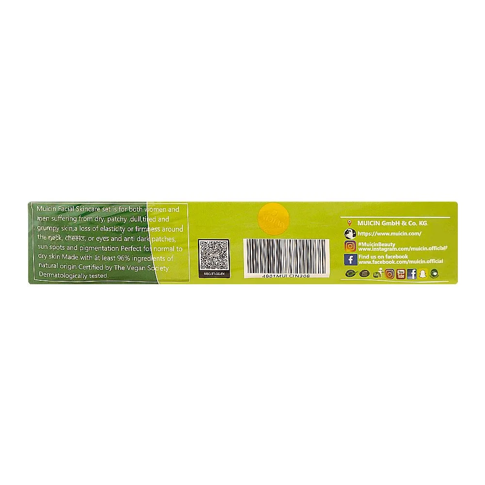 Comfortable casual muicin tea tree skin clearing anti-aging skin care facial kit, for all skin types