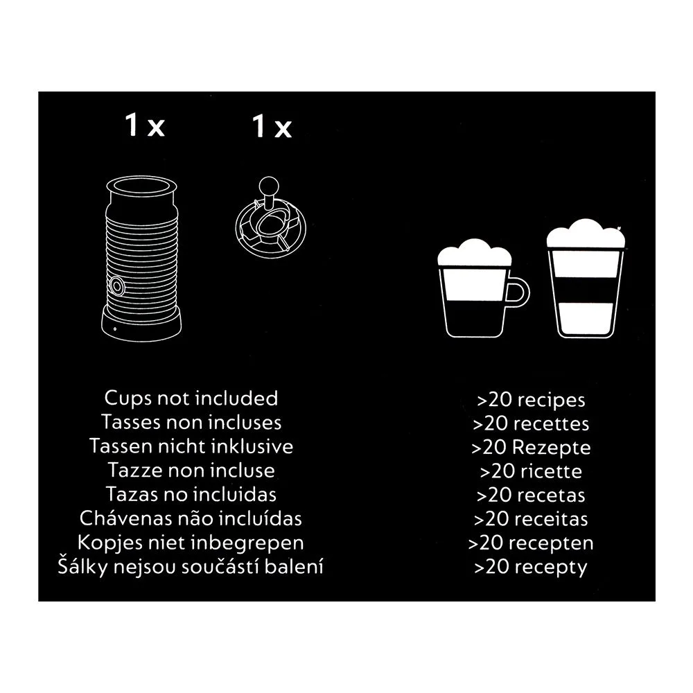 Premium everyday wear nespresso aeroccino 3 milk frother, 3694-eu-bk