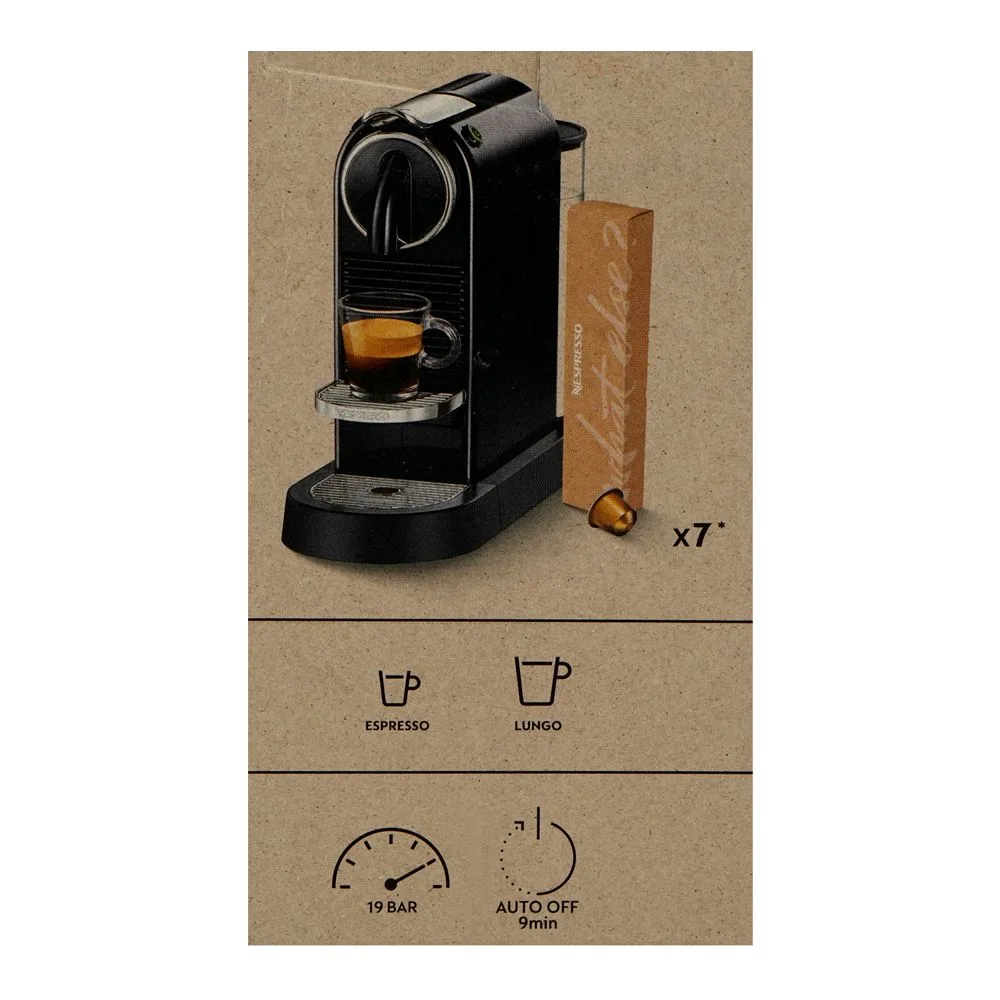 Premium everyday wear nespresso citiz capsule coffee mechine, 1260w, 220-240v, white, d113-eu-wh-ne2