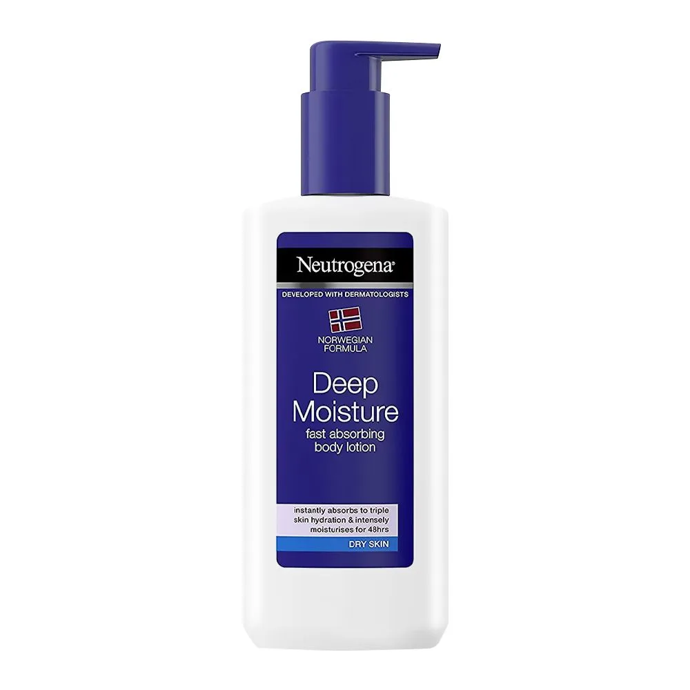 Neutrogena Deep Moisture Fast Absorbing Body Lotion, For Dry Skin, 400ml