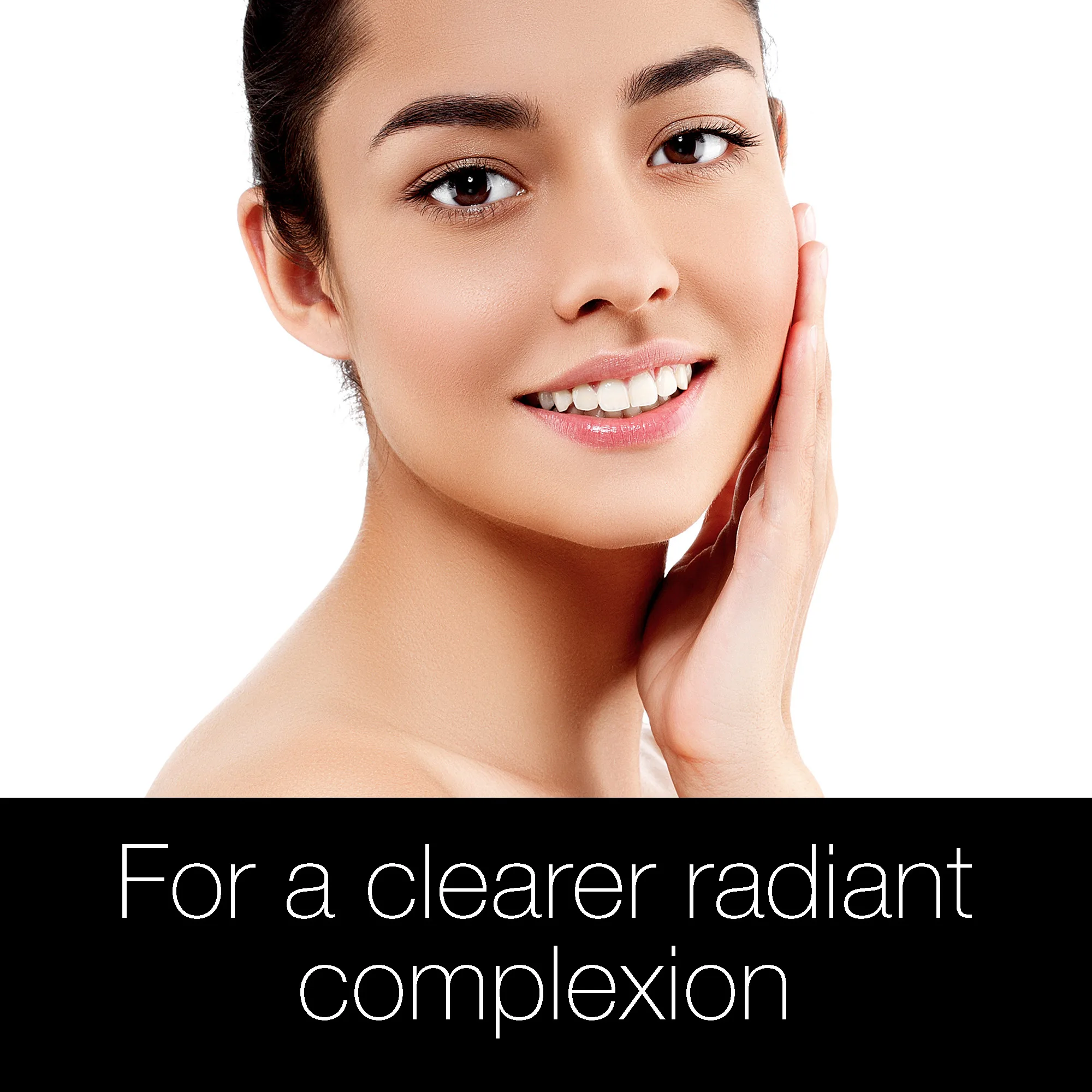 Side view of neutrogena refreshingly clear daily exfoliator, oil-free, 150ml