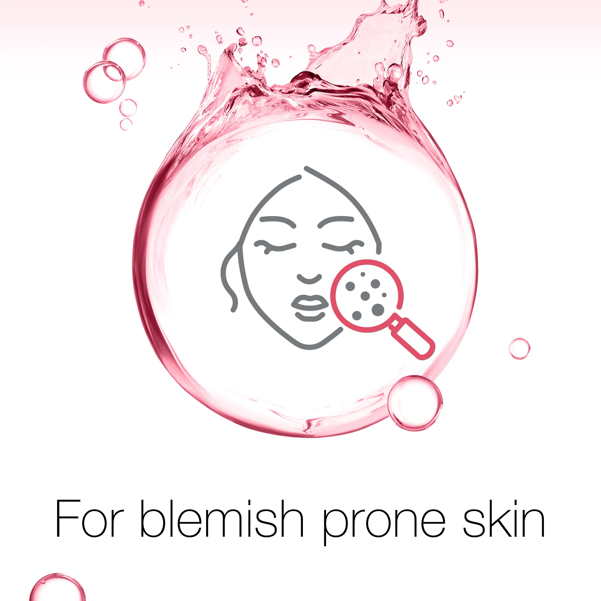Close-up design of neutrogena refreshingly clear daily exfoliator, oil-free, 150ml
