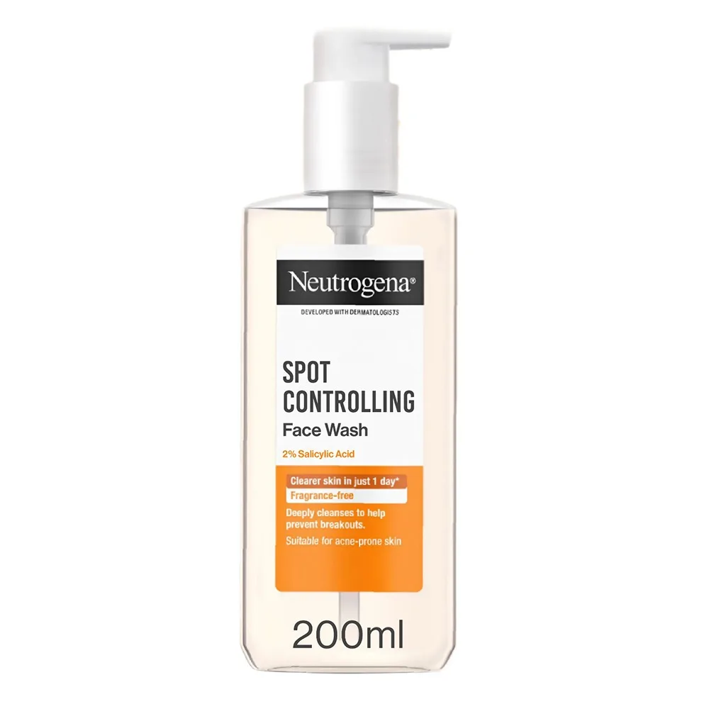Neutrogena Spot Controlling Face Wash, Citric Acid, Salicylic Acid, For All Types Of Skin, 200ml