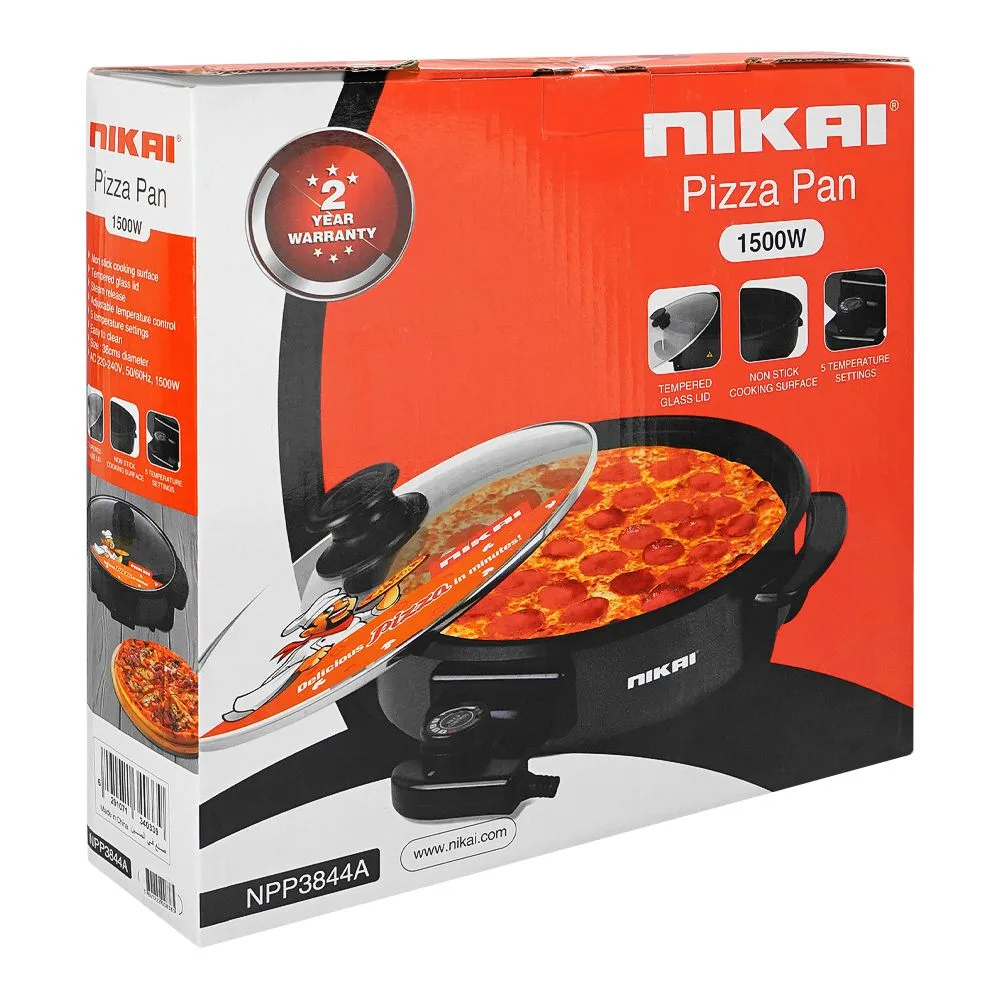 Side view of nikai pizza pan, 1500w, npp-3844a