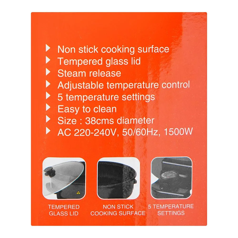 Close-up design of nikai pizza pan, 1500w, npp-3844a
