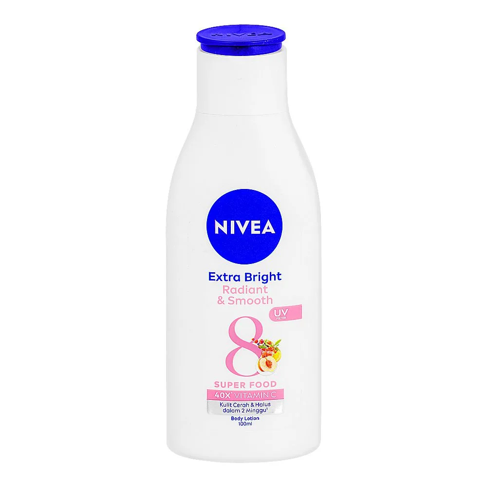 Nivea Extra Bright Radiant & Smooth Body Lotion, 100ml