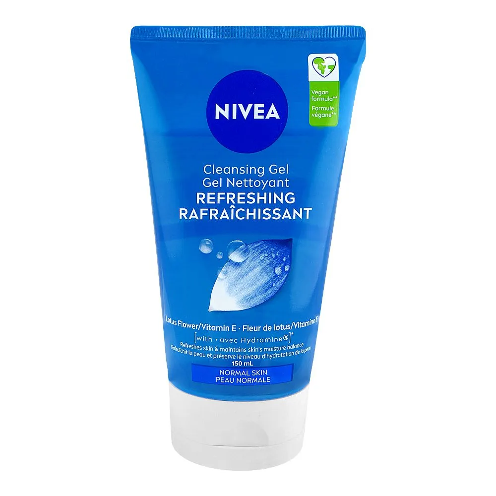 Nivea Refreshing Normal Skin Lotus Flower Face Wash, Vitamin E + Hydramine, For Normal Skin, 150ml