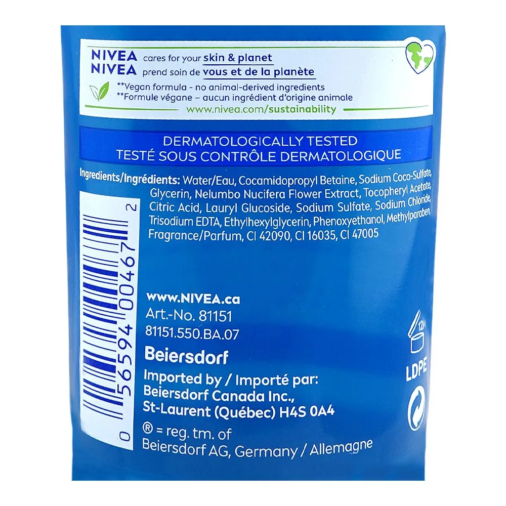 Comfortable casual nivea refreshing normal skin lotus flower face wash, vitamin e + hydramine, for normal skin, 150ml