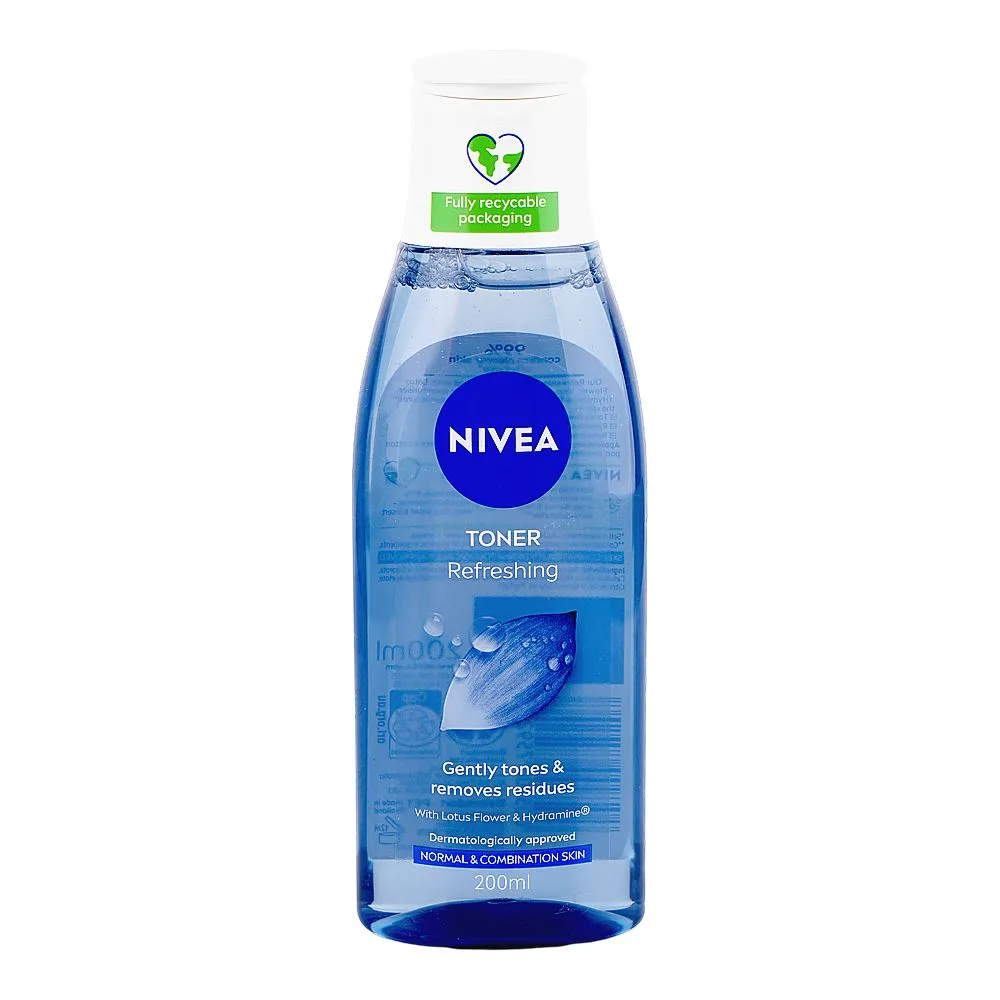 Nivea Refreshing Toner, Citric Acid, For Normal To Combination Skin, 200ml