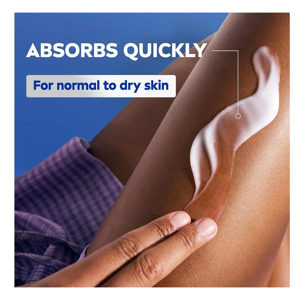 Front angle of nivea sensual musk body lotion, normal to dry skin, 400ml