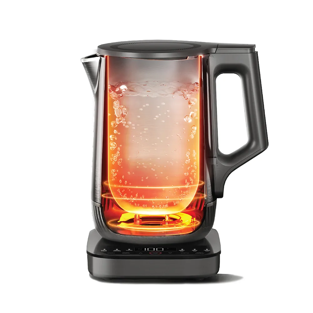 Side view of nutricook everything kettle with digital display, 1.7 liters, 1800w, 220–240v, nc-usk600