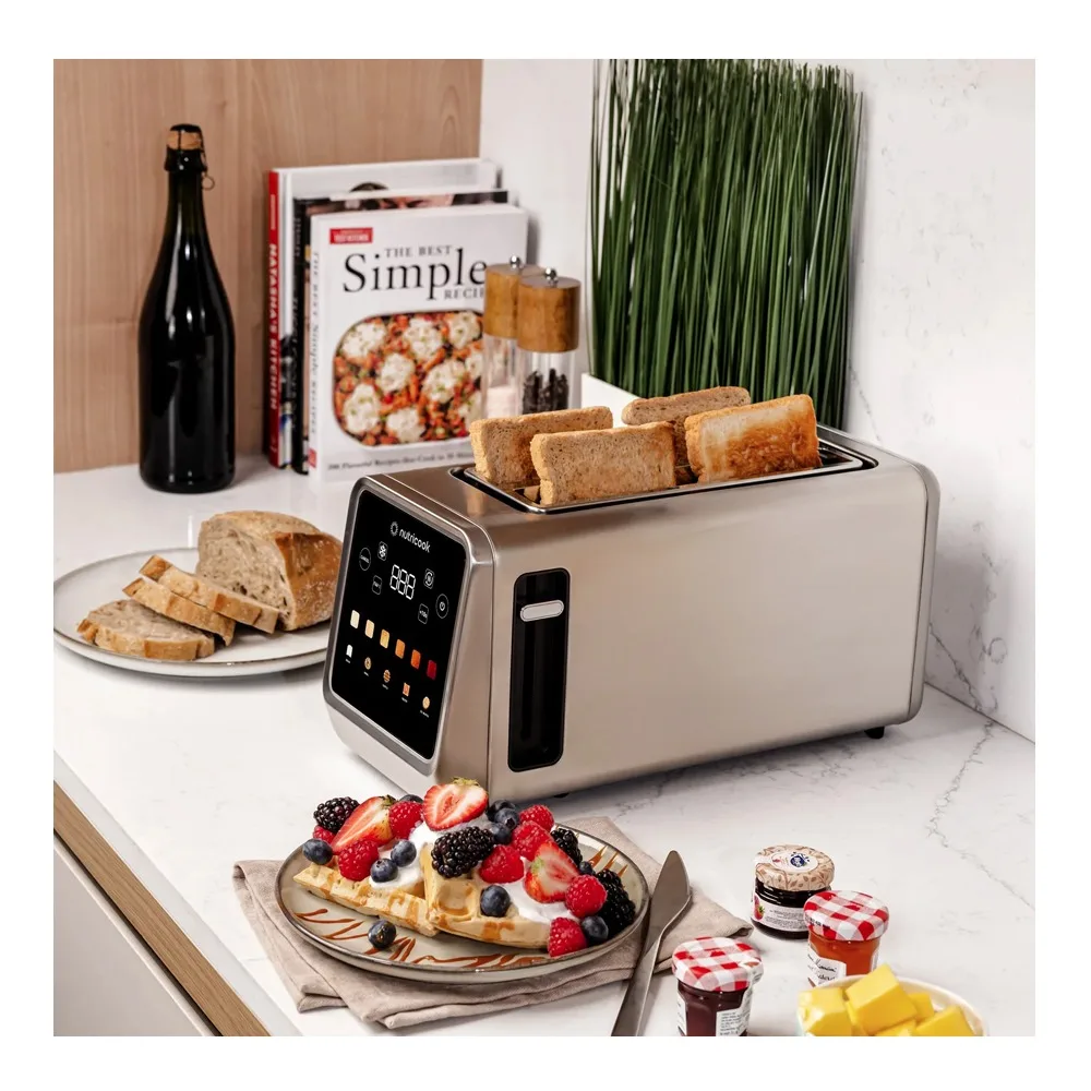 Comfortable casual nutricook toasti digital toaster 4 slice, 1250-1450w, 220-240v, nc-ts401